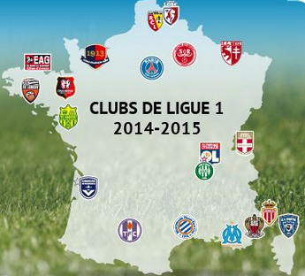 carte clubs ligue 1